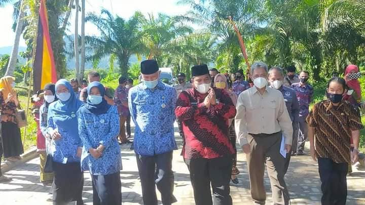 Penyambutan Gubernur Sumatera Barat Dalam Rangka Peresmian Ekowisata Berbasis Air di Nagari Balah Hi